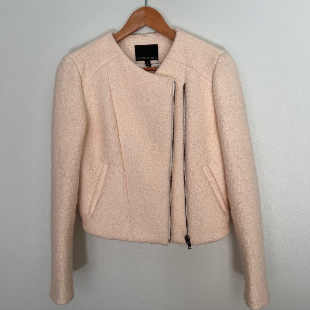 Banana Republic Bouclé  Moto Jacket